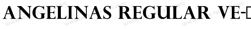 Angelinas Regular Ve字体转换